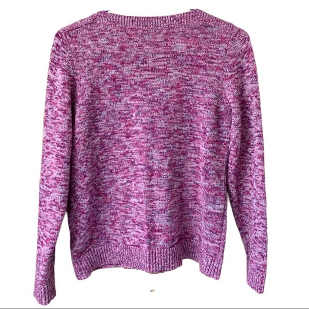Croft & Barrow Womens Pink camo longsleeve sweater M/L - Picture 6 of 8
